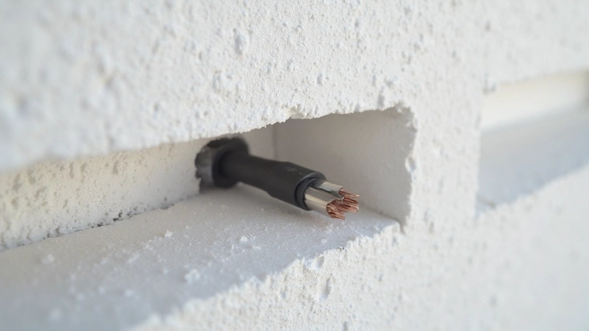 Jak schować kabel w styropianie