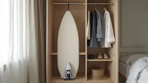 jak schować deskę do prasowania