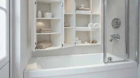 Obudowa wanny ze schowkami 140x70