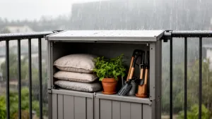 Schowek na balkon